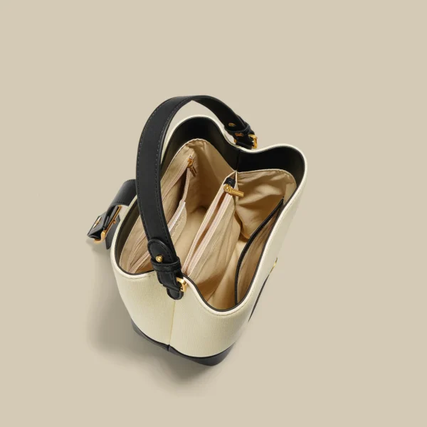 2023 New Large Capacity Soft Cowhide Bucket Bag Fashionable and Versatile Commuter Shoudler Bag Advanced Feeling Handbag