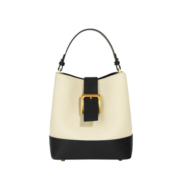 2023 New Large Capacity Soft Cowhide Bucket Bag Fashionable and Versatile Commuter Shoudler Bag Advanced Feeling Handbag